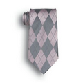 Pink Argyle Silk Tie